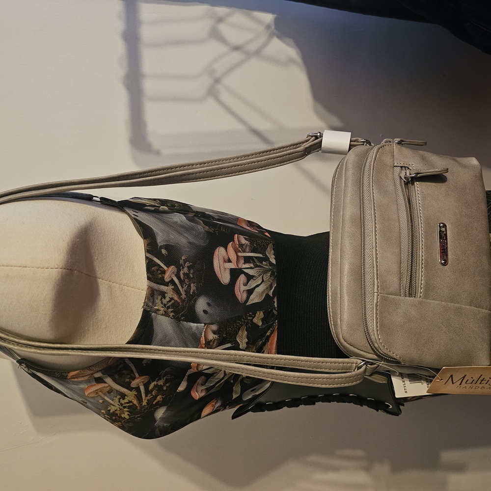 Gray Crossbody Bag